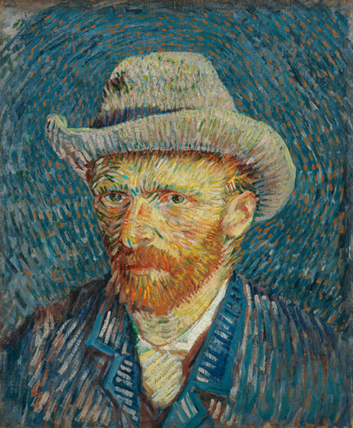 Vincent van Gogh (1853 - 1890) Self-Portrait with Grey Felt Hat, 1887 Paris