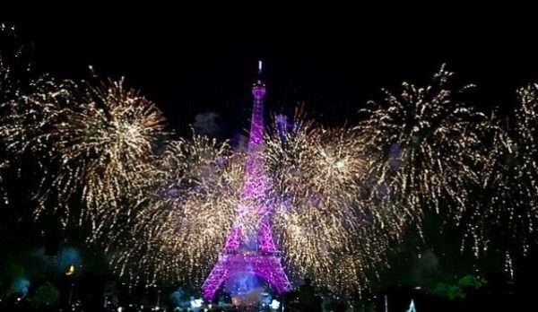 Eiffel Tower on Bastille Day